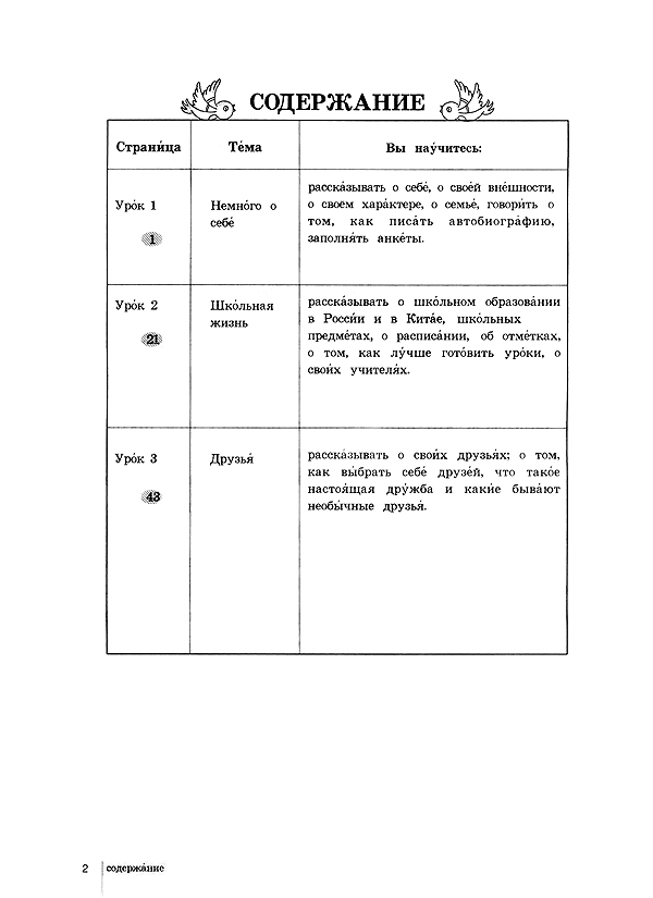 目录_人教版普通高中俄语必修1