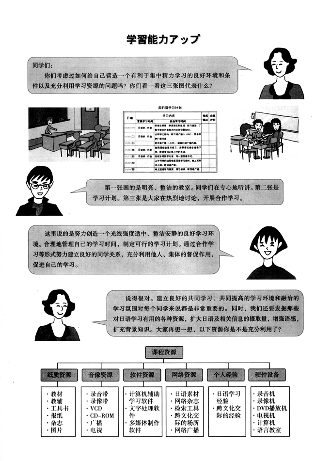 学习能力_人教版课标实验普通高中日语必修5