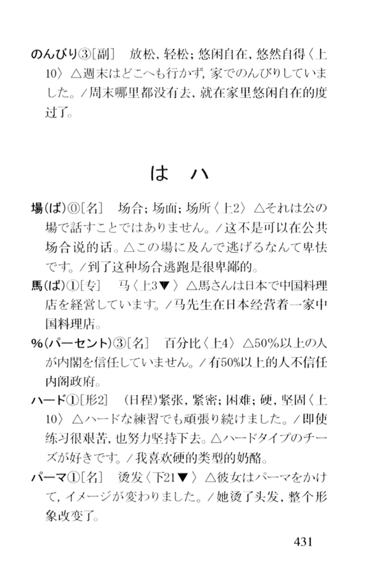 は　ハ_人教版新版标准日语中级词汇手册