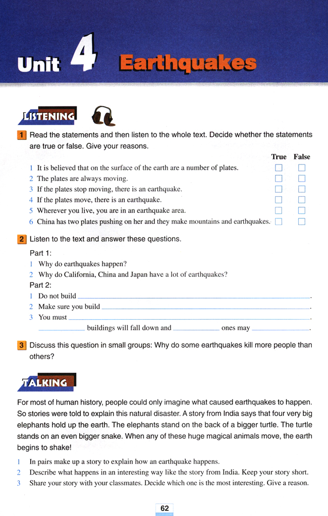 Unit4Earthquakes_人教版高中英语必修一_高中